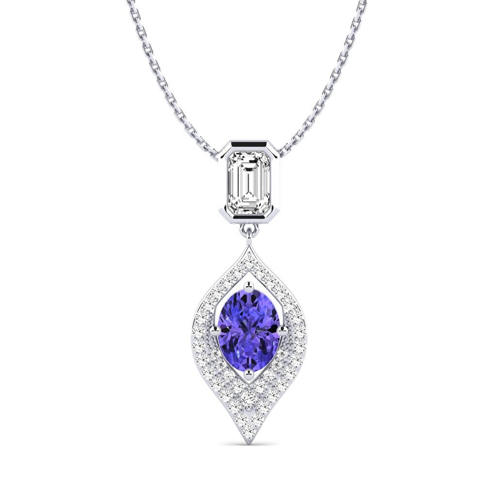 Tanzanite Pingente Feminino Thyrania