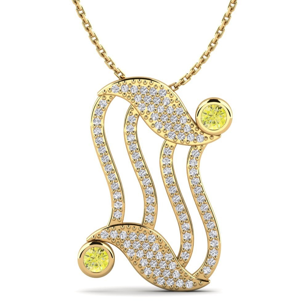 Yellow Diamond Women's Pendant Tiago