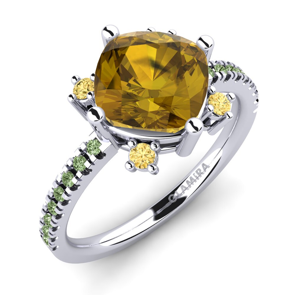 Circón Marrón Anillo de compromiso Tiassale