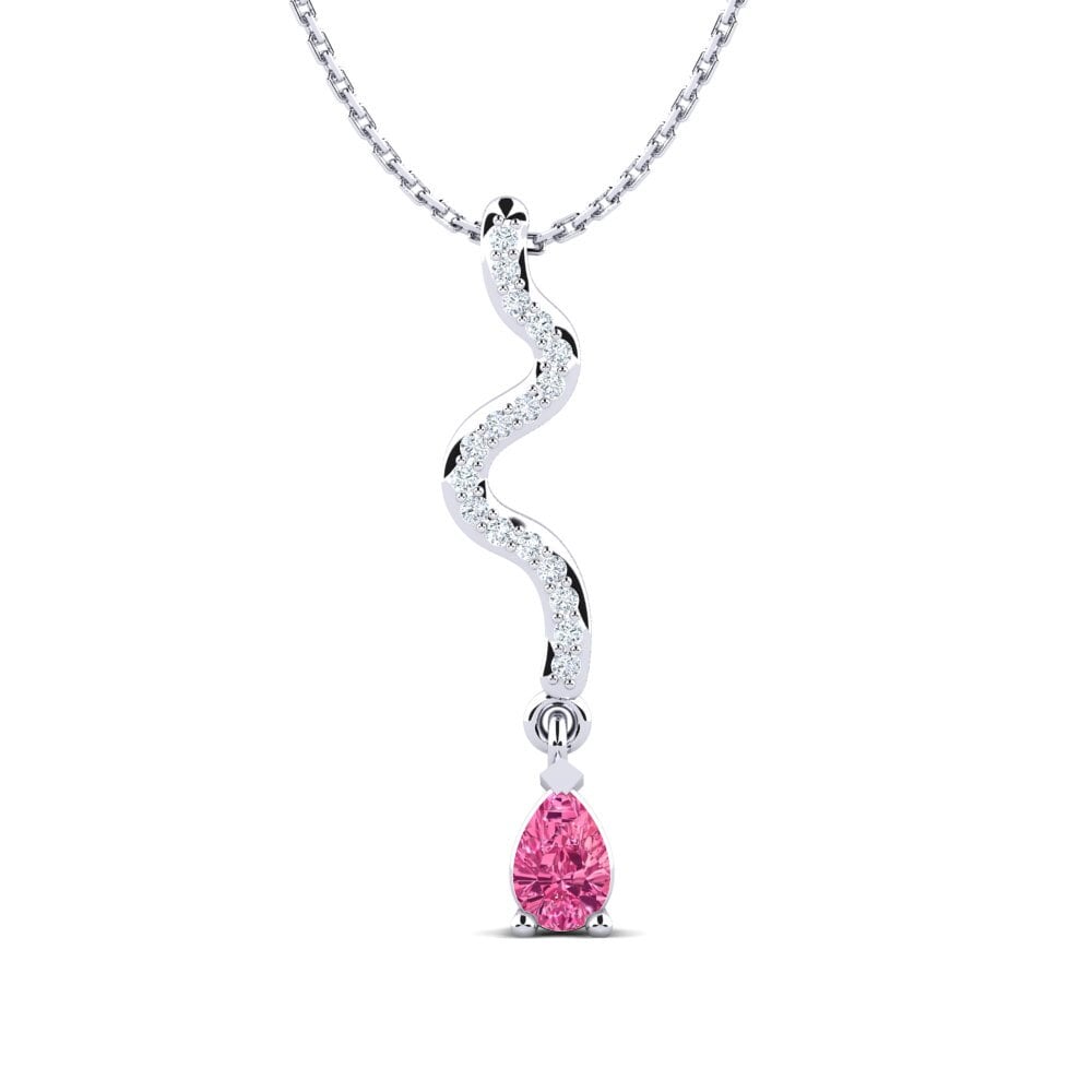 Pear Pink Tourmaline Women's Pendant Tibelde