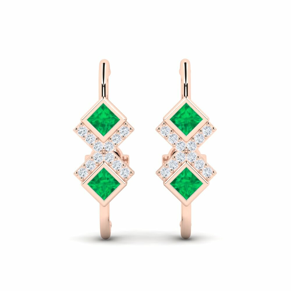 18K Rood Goud Dames Oorbellen Tielo