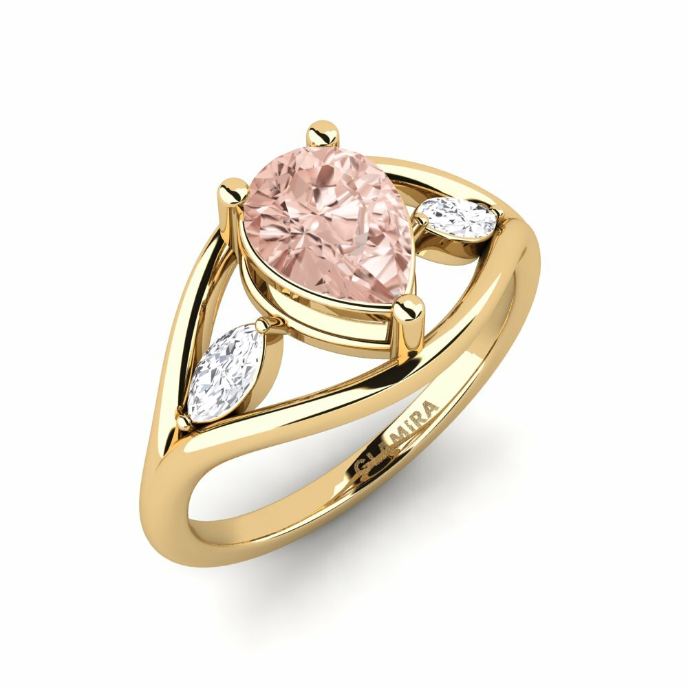 Morganite Engagement Ring Tiev - Pear