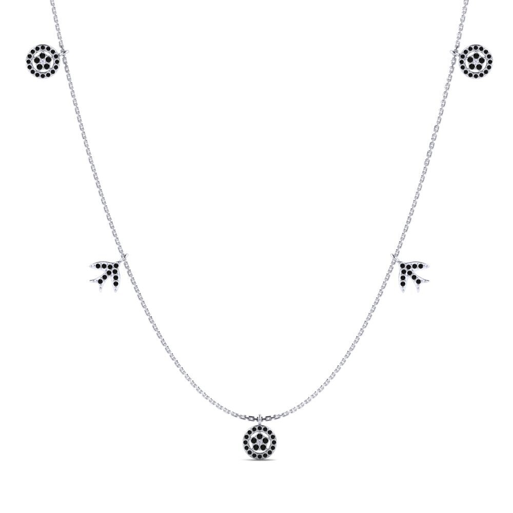 Black Sapphire Women's Necklace Tiffani