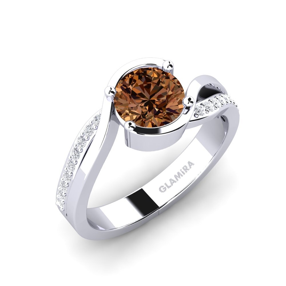 Brown Diamond Engagement Ring Tilda