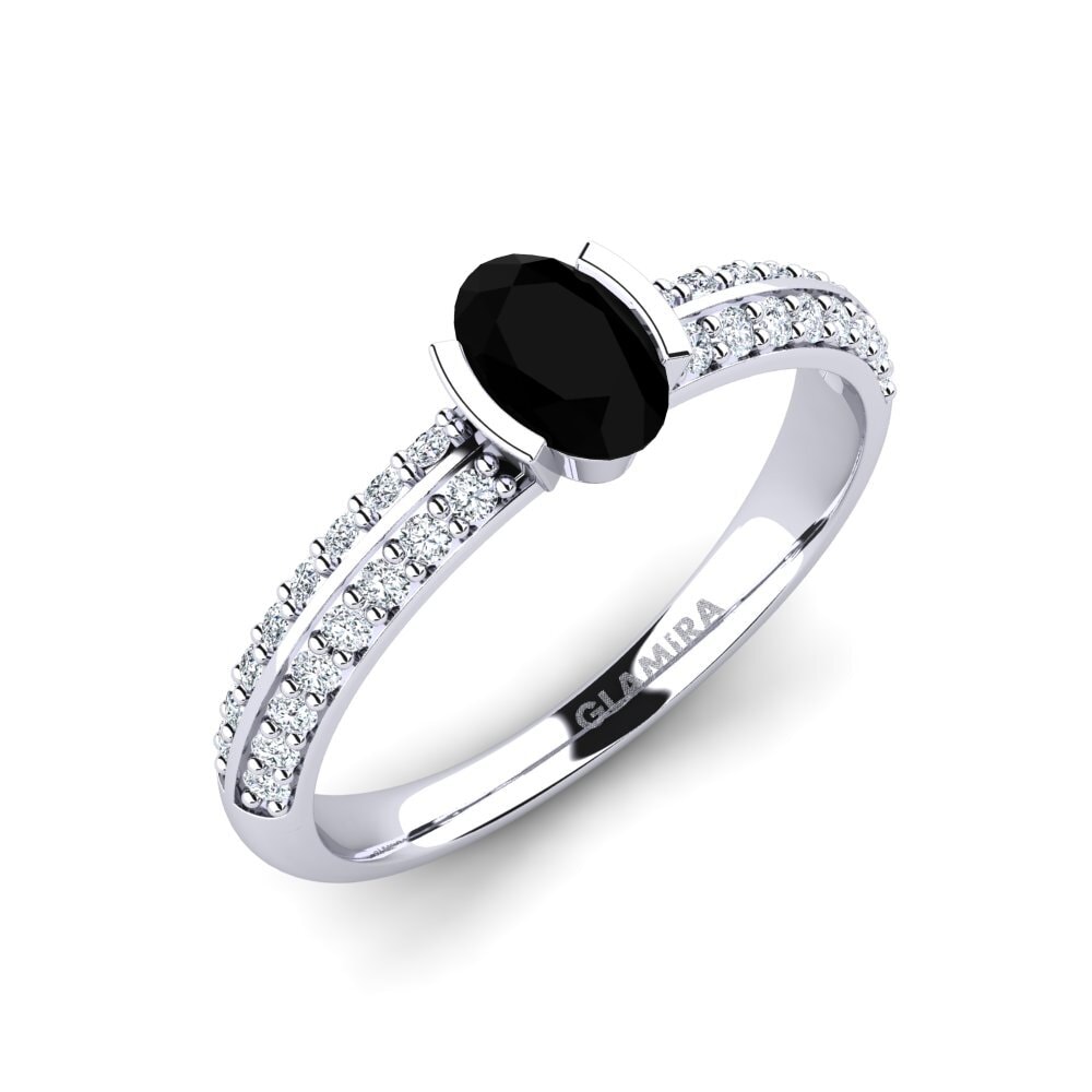 Onyx Noir Bague de fiançailles Timaula