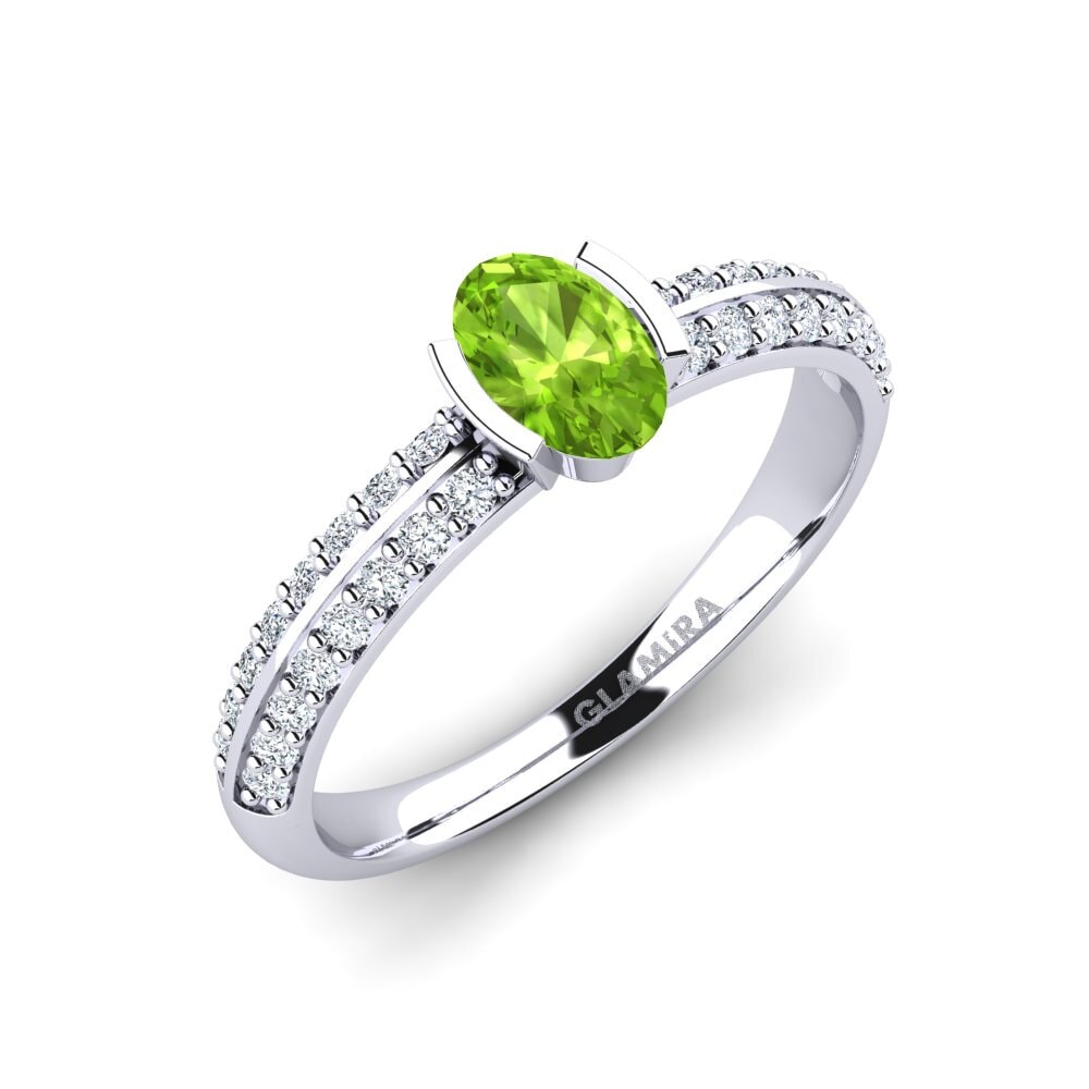 Peridot Engagement Ring Timaula