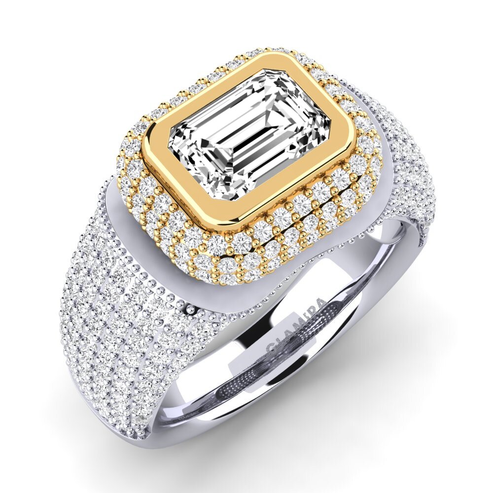 14ct White / Yellow Gold Engagement Ring Timerica