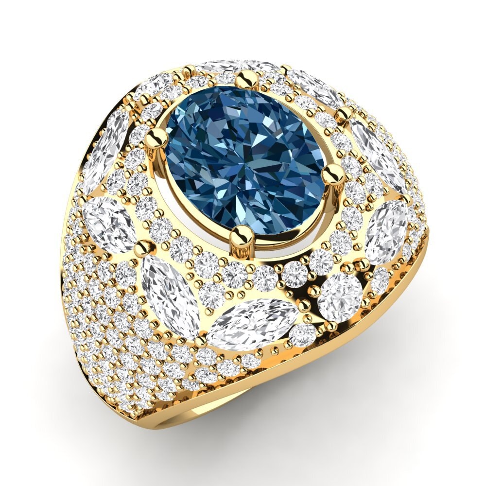 14k Oro Amarillo Anillo Timonie