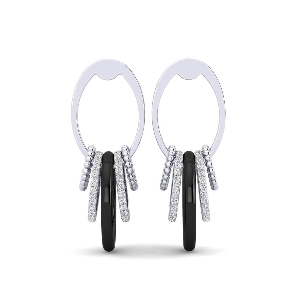 950 Palladium Diamond Women's Earring Tinnin