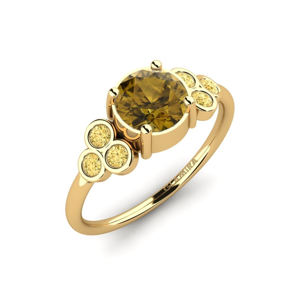 Circón Marrón Anillo de compromiso Tinsley