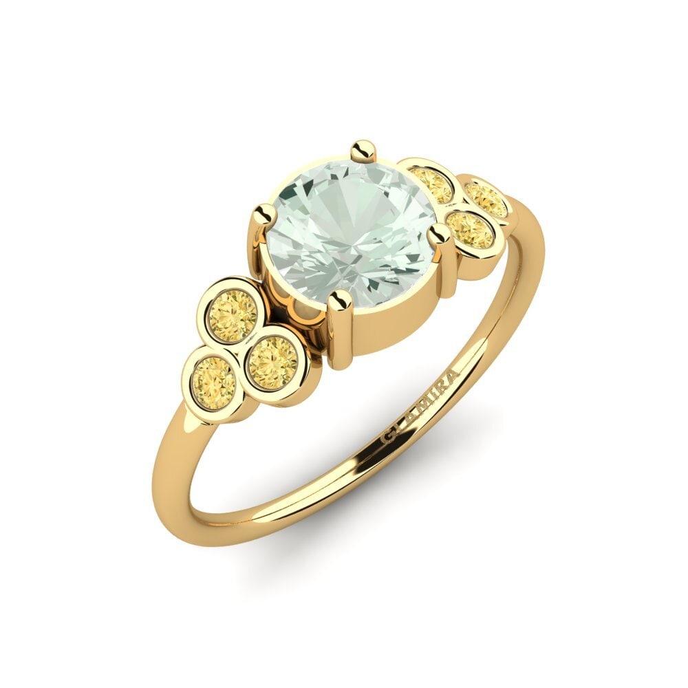Amatista verde Anillo de compromiso Tinsley