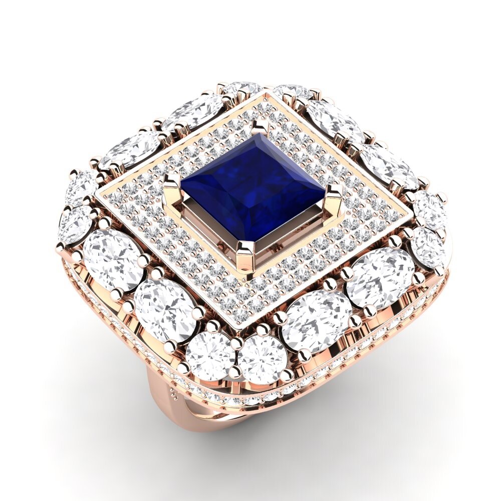 14k Rose Gold Sapphire Ring Tinuola