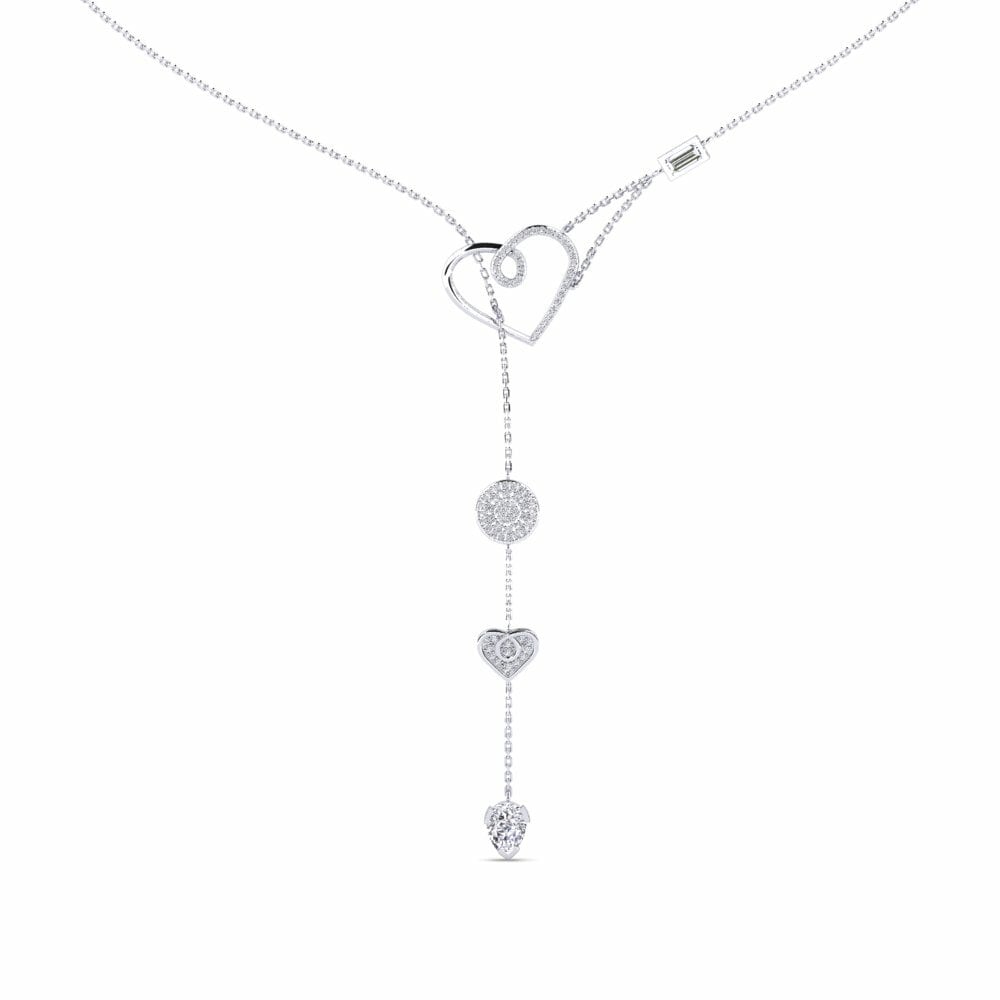 White Silver Women's Necklace Tiravam