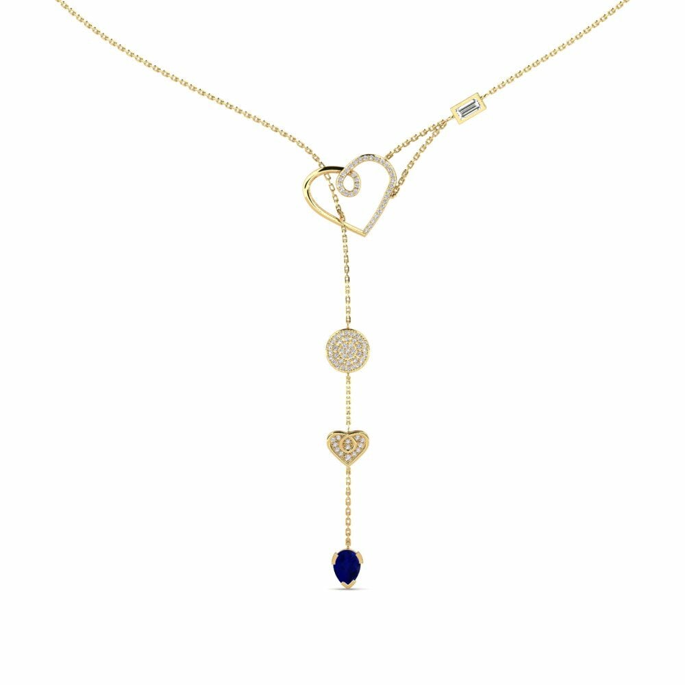 Saphir Collier pour femme Tiravam