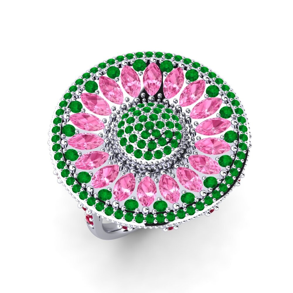 Marquise Pink Sapphire Ring Tishitha