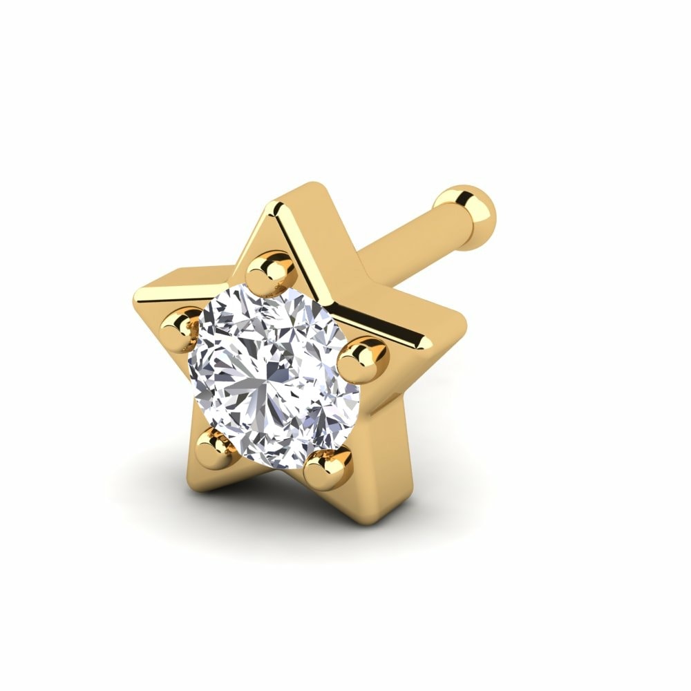 Or Jaune 18k Piercing Nez Tito