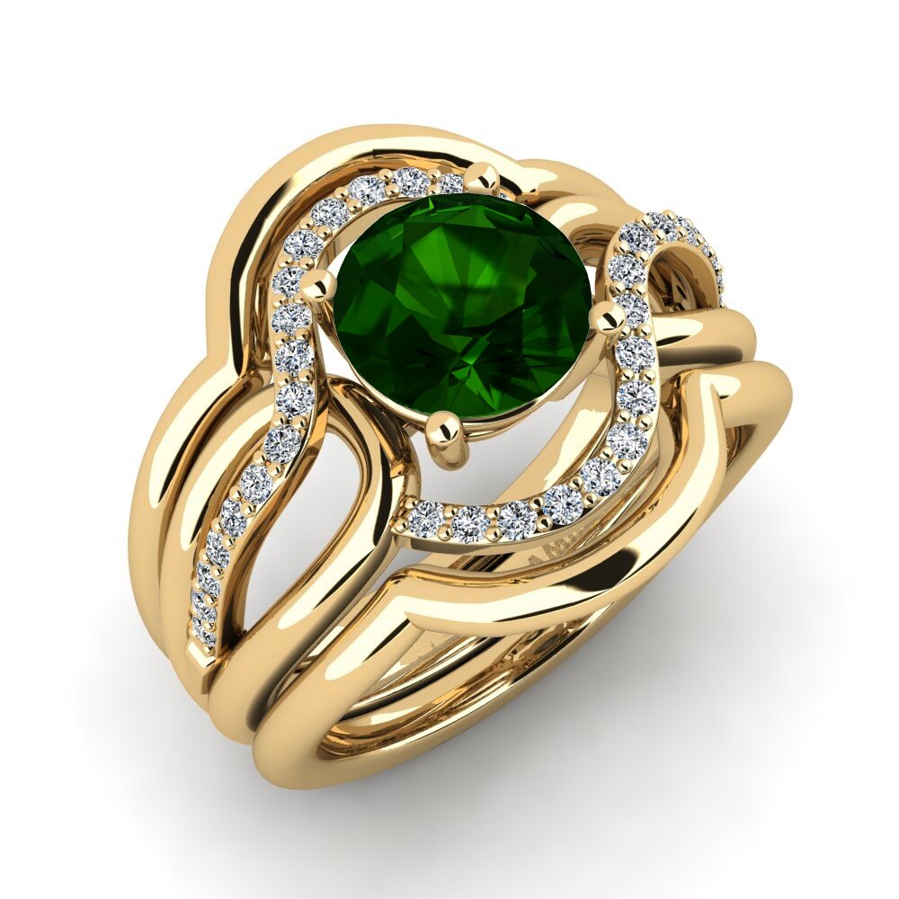 Green Tourmaline Ring Tododo SET