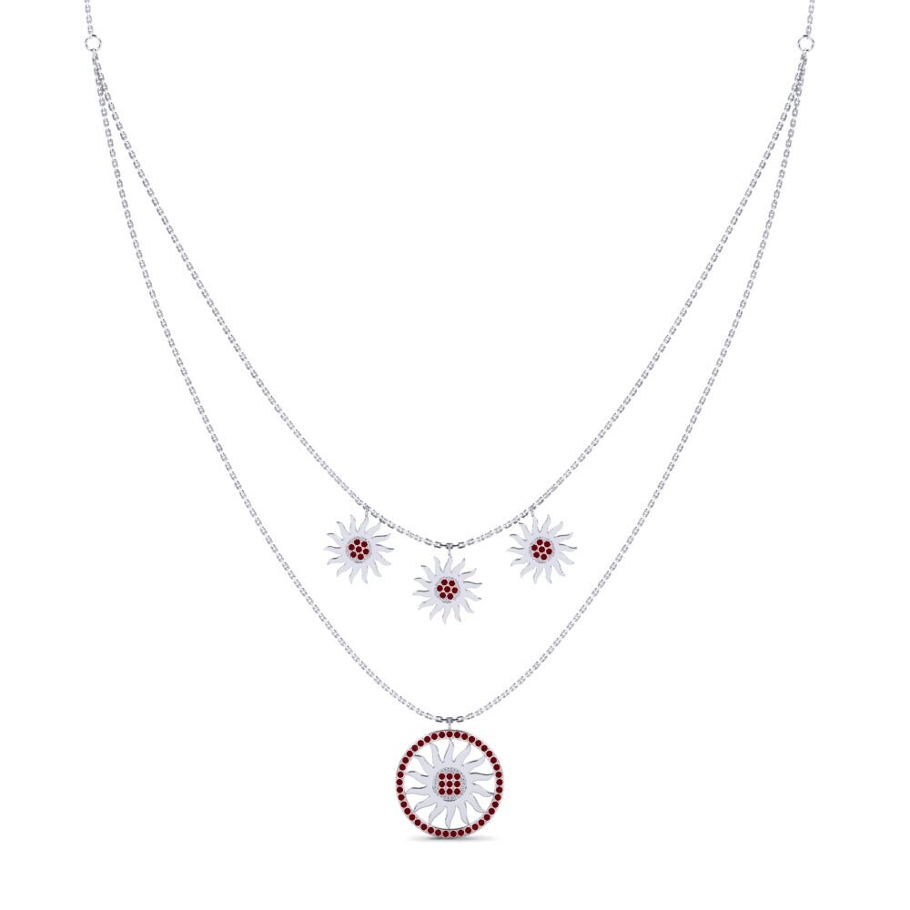 Circonita Roja Collar de Mujer Todor