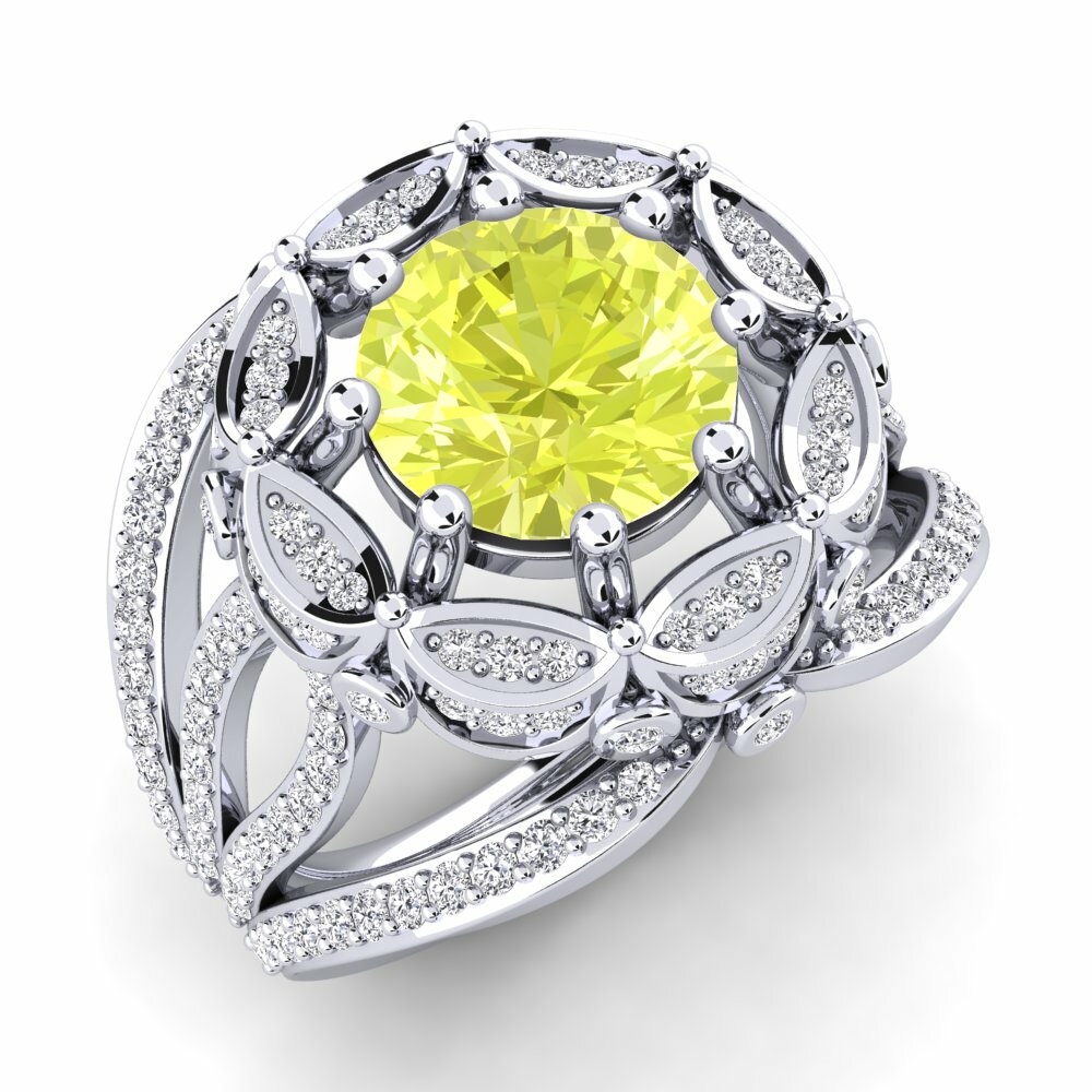 Quartz Citron Bague Togelina