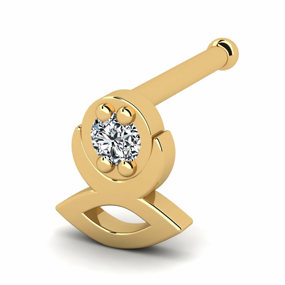 Or Jaune 18k Piercing Nez Tompkins