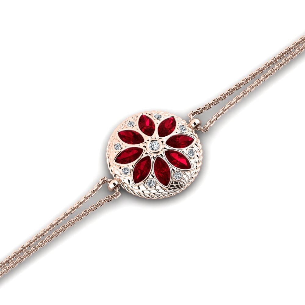 Marquesa Circonita Roja Pulsera de Mujer Toothaker