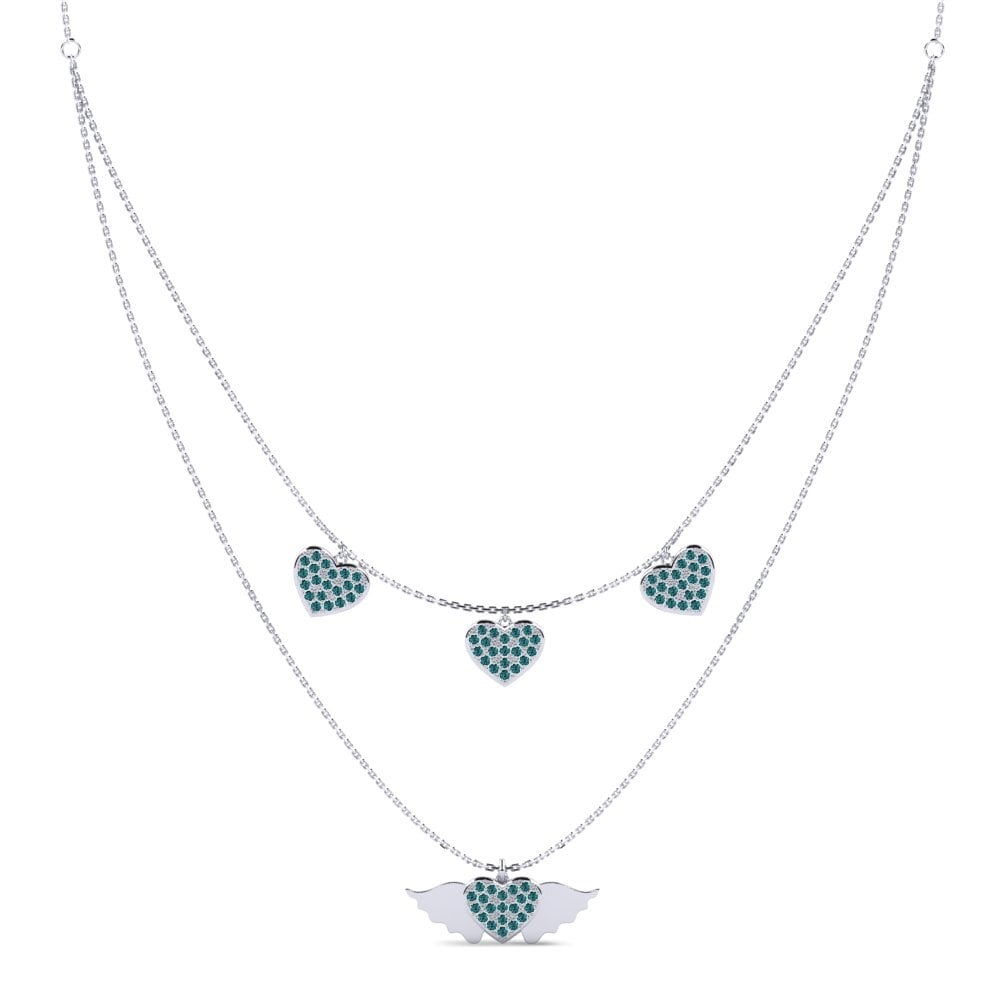 Diamante Azul Collar de Mujer Topelas
