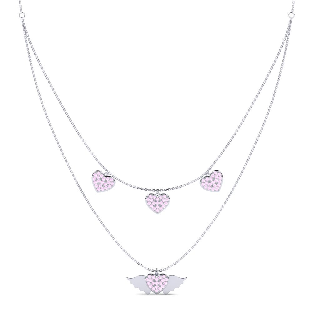 Zafiro Rosado Collar de Mujer Topelas