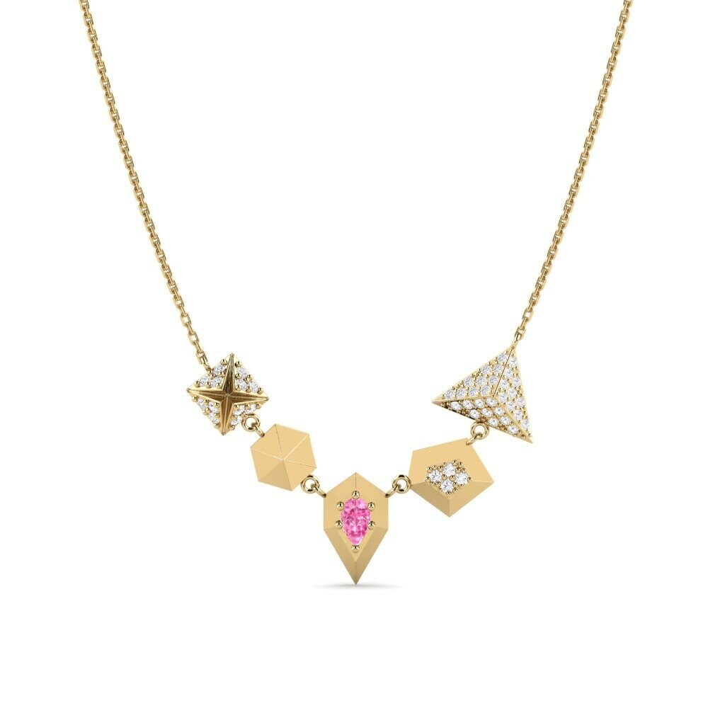 Zafiro Rosado Collar de Mujer Torczyn