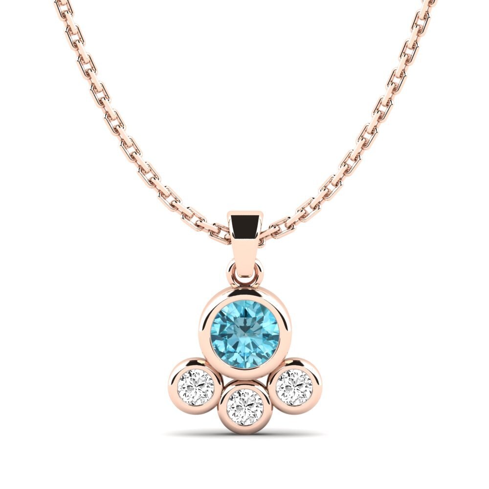 Blue Zircon Women's Pendant Torima