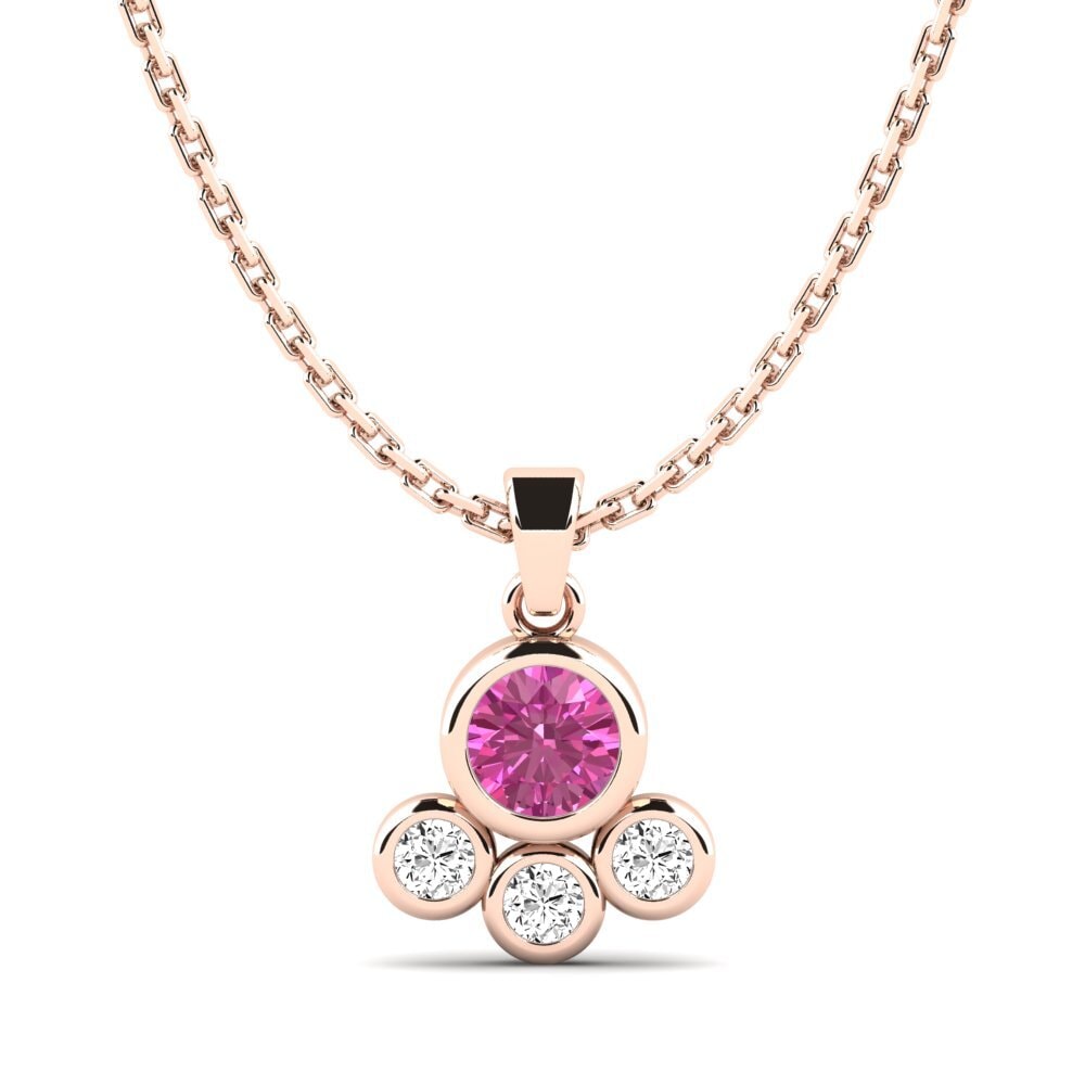 Pink Topaz Women's Pendant Torima