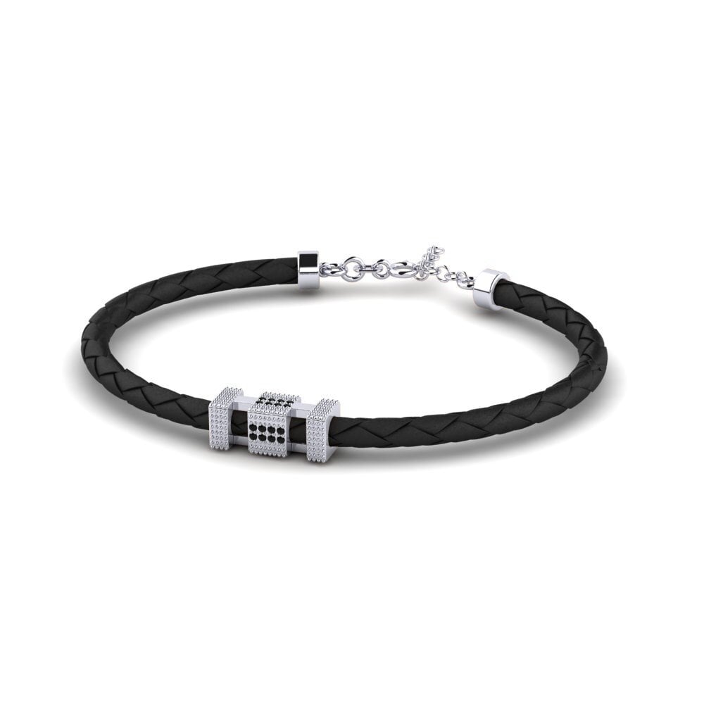 Black Sapphire Men's Bracelet Torin