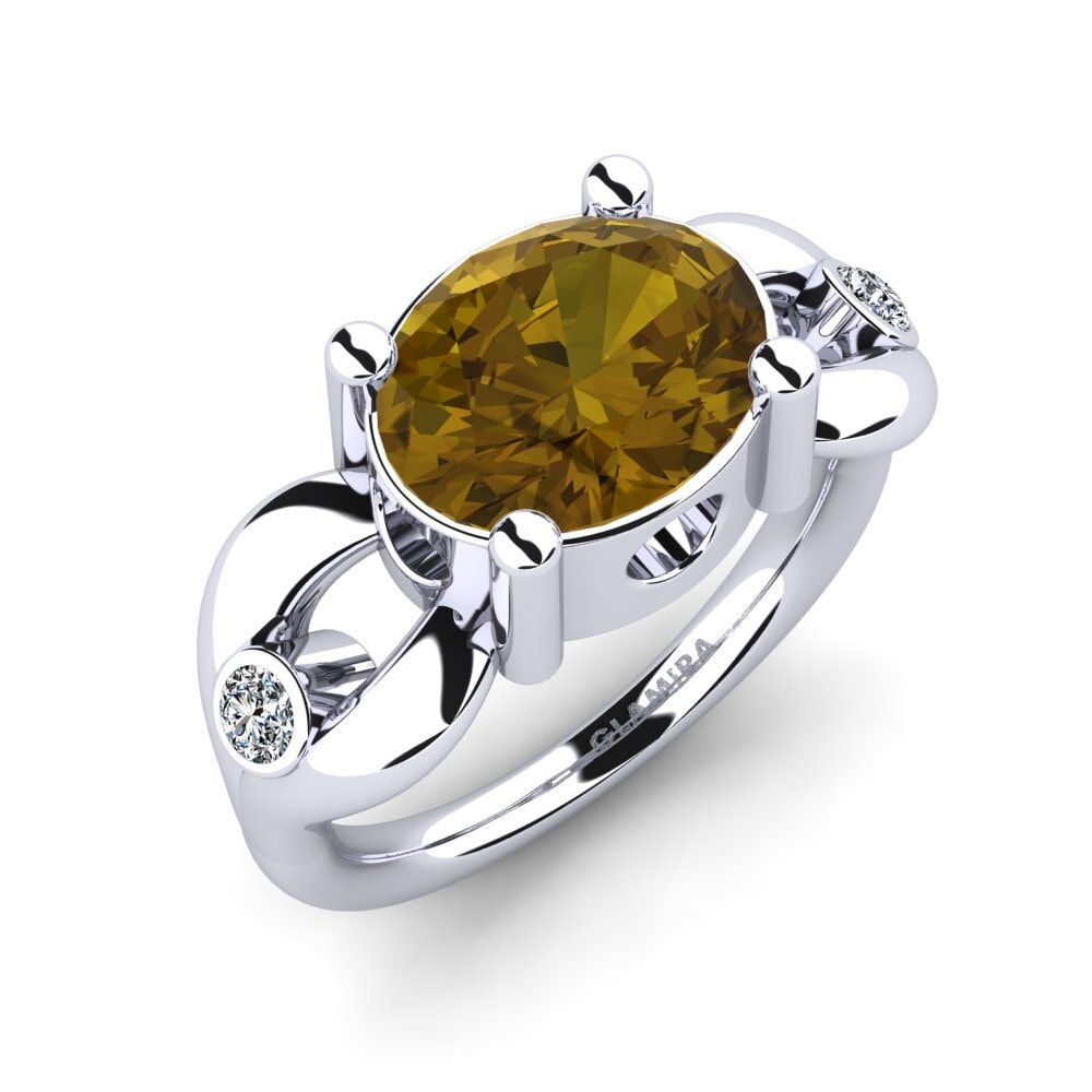 Brown Zircon Engagement Ring Torresy