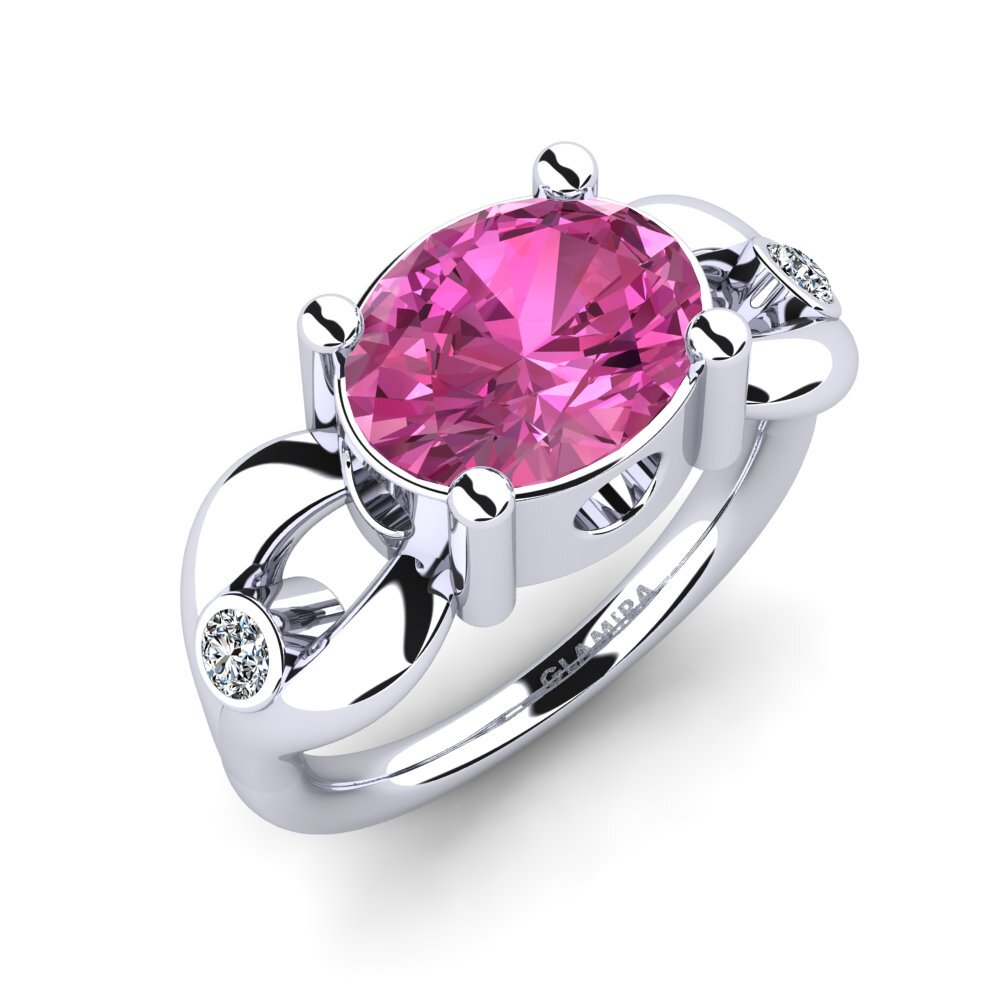 Pink Topaz Engagement Ring Torresy