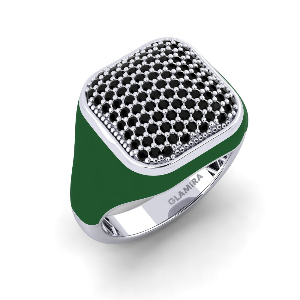 Schwarzer Saphir Ring Tqral Women