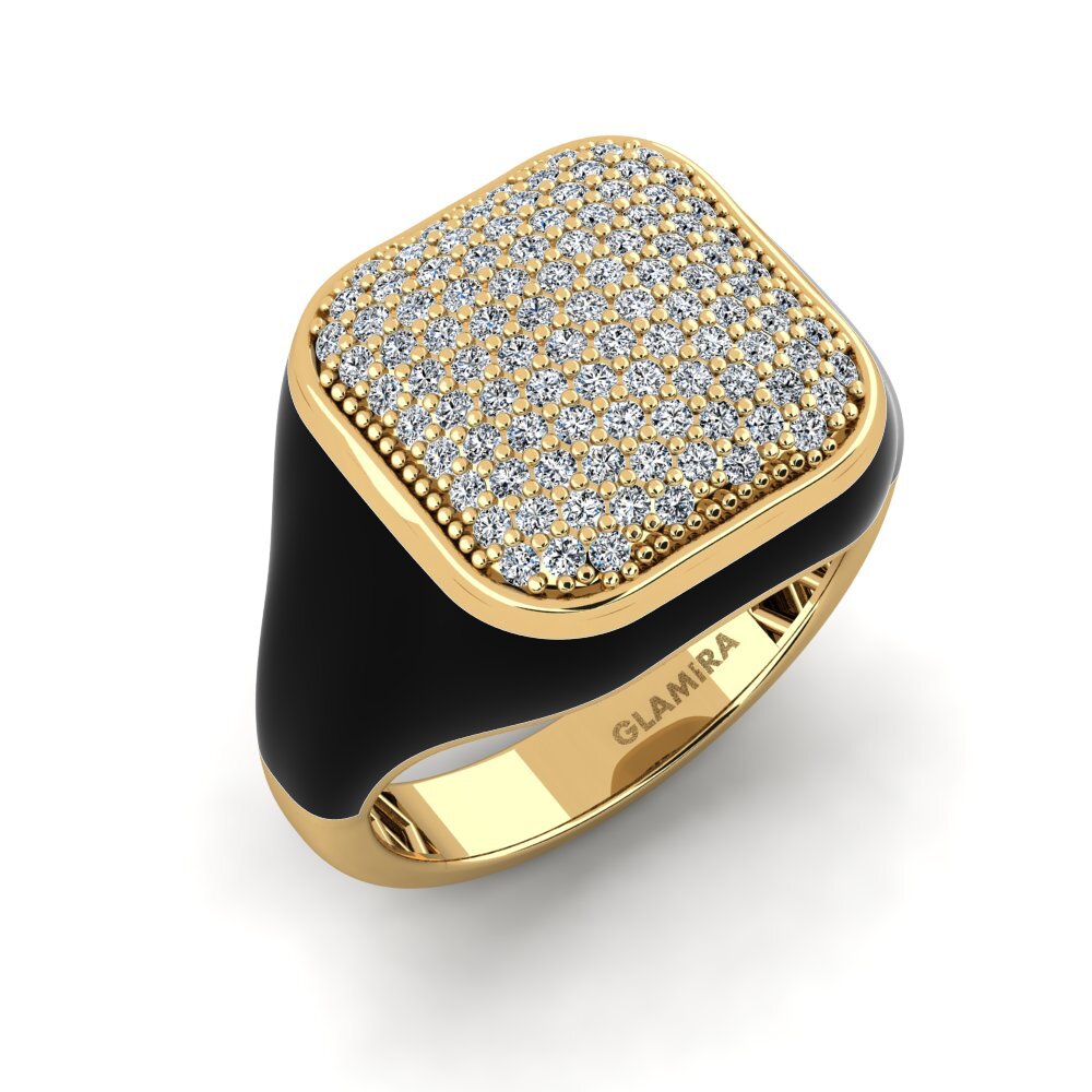 Gelbgold 375 Ring Tqral Women