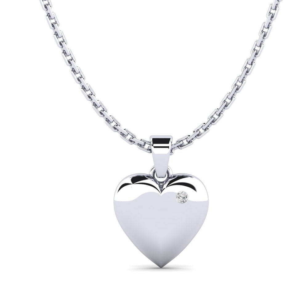 Plata 925 Diamante cultivado en laboratorio Colgante de Mujer Trami