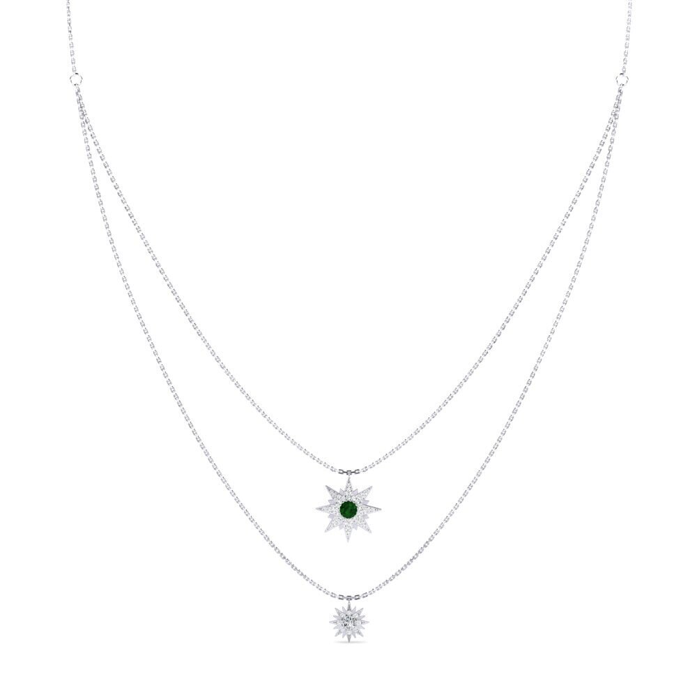Green Tourmaline Women's Necklace Tramonto