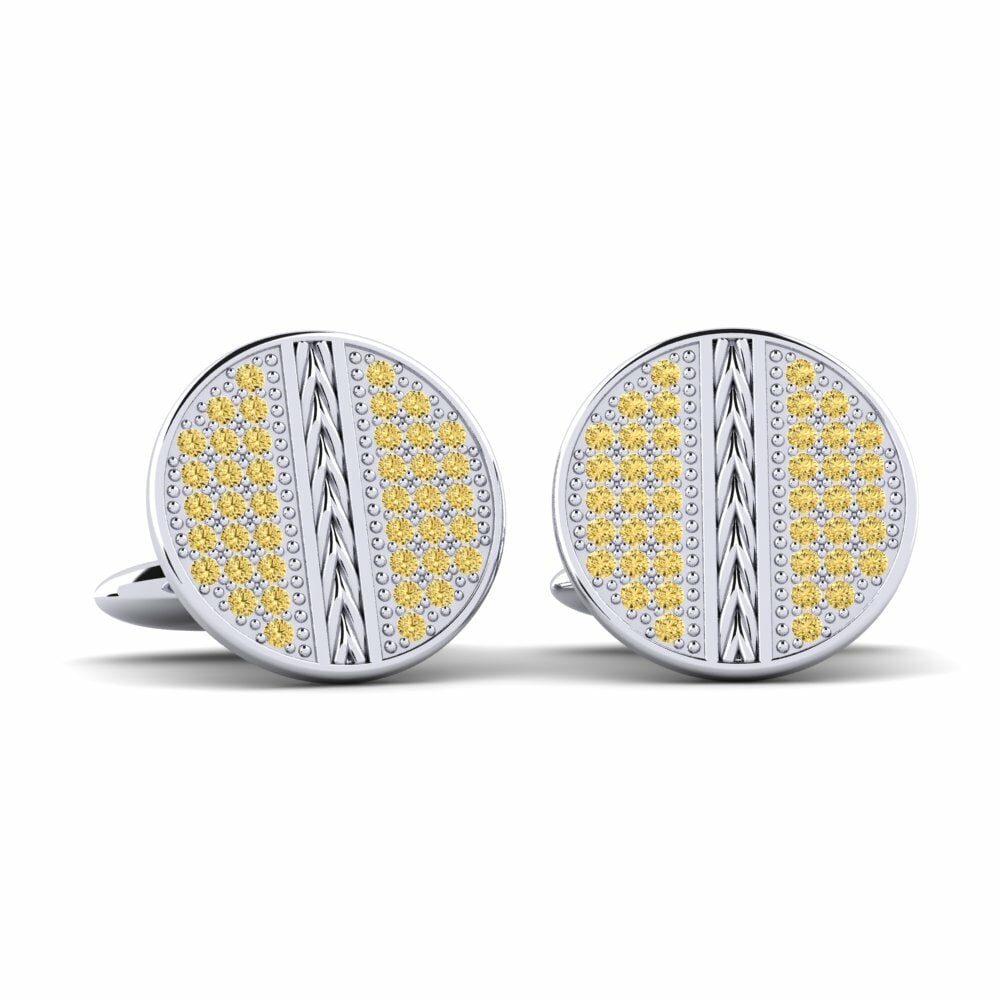 Yellow Diamond Cufflink Transparence