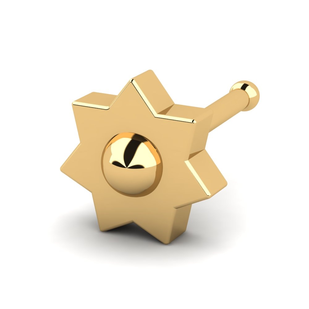 Or Jaune 18k Piercing Nez Traub