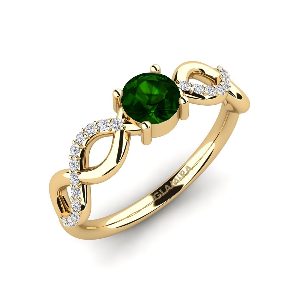 Green Tourmaline Engagement Ring Tredd