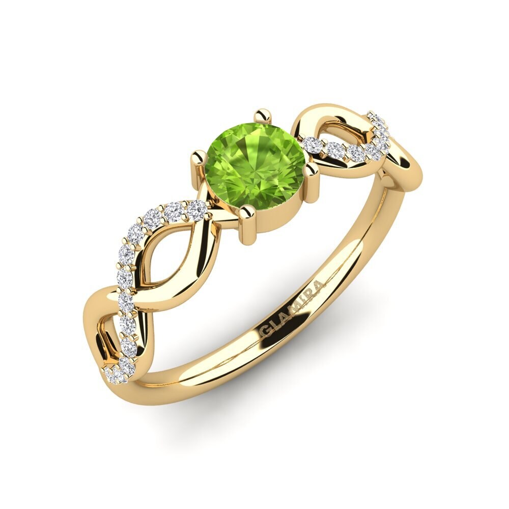 Peridot Engagement Ring Tredd