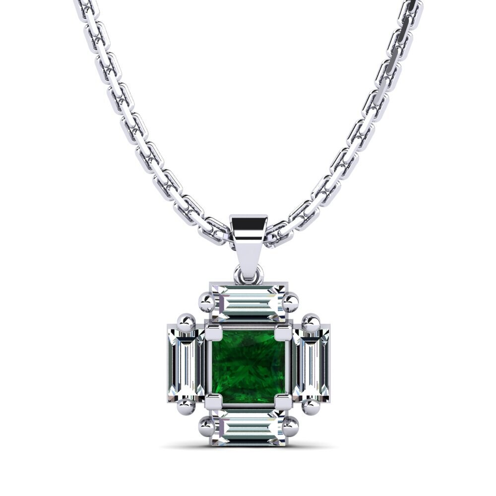 Tsavorite Women's Pendant Tricolore