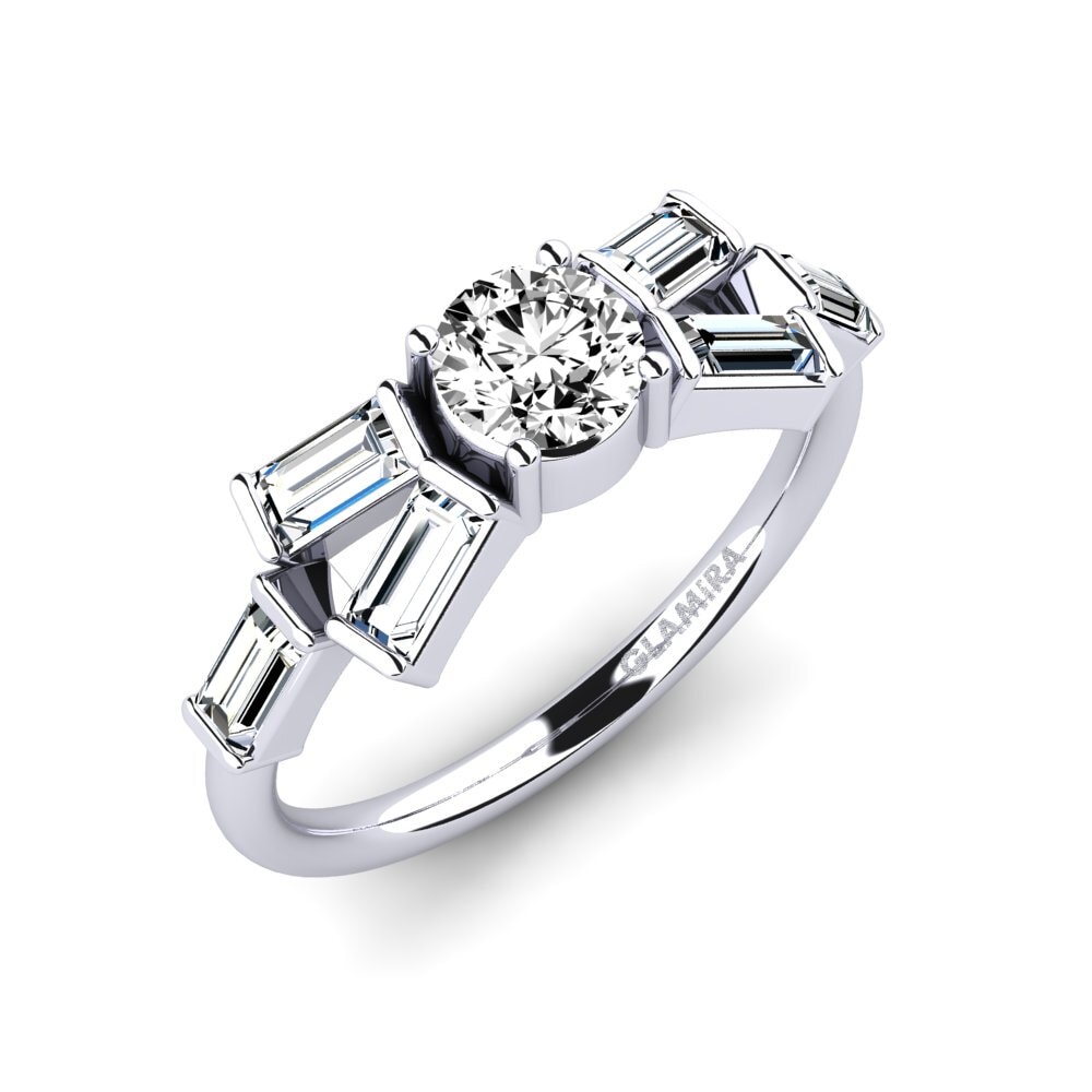 Đá Moissanite Nhẫn đính hôn Trier