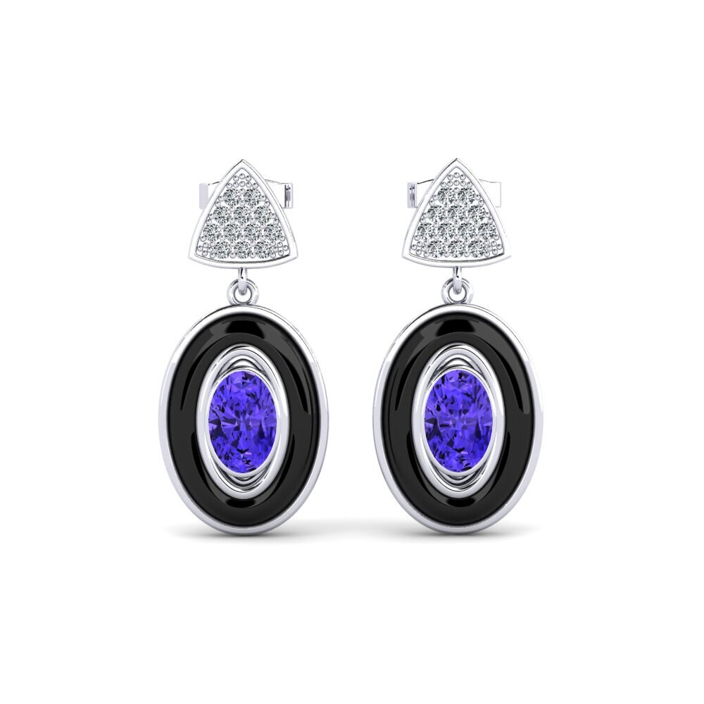 Tanzanite Women's Earring Trierty