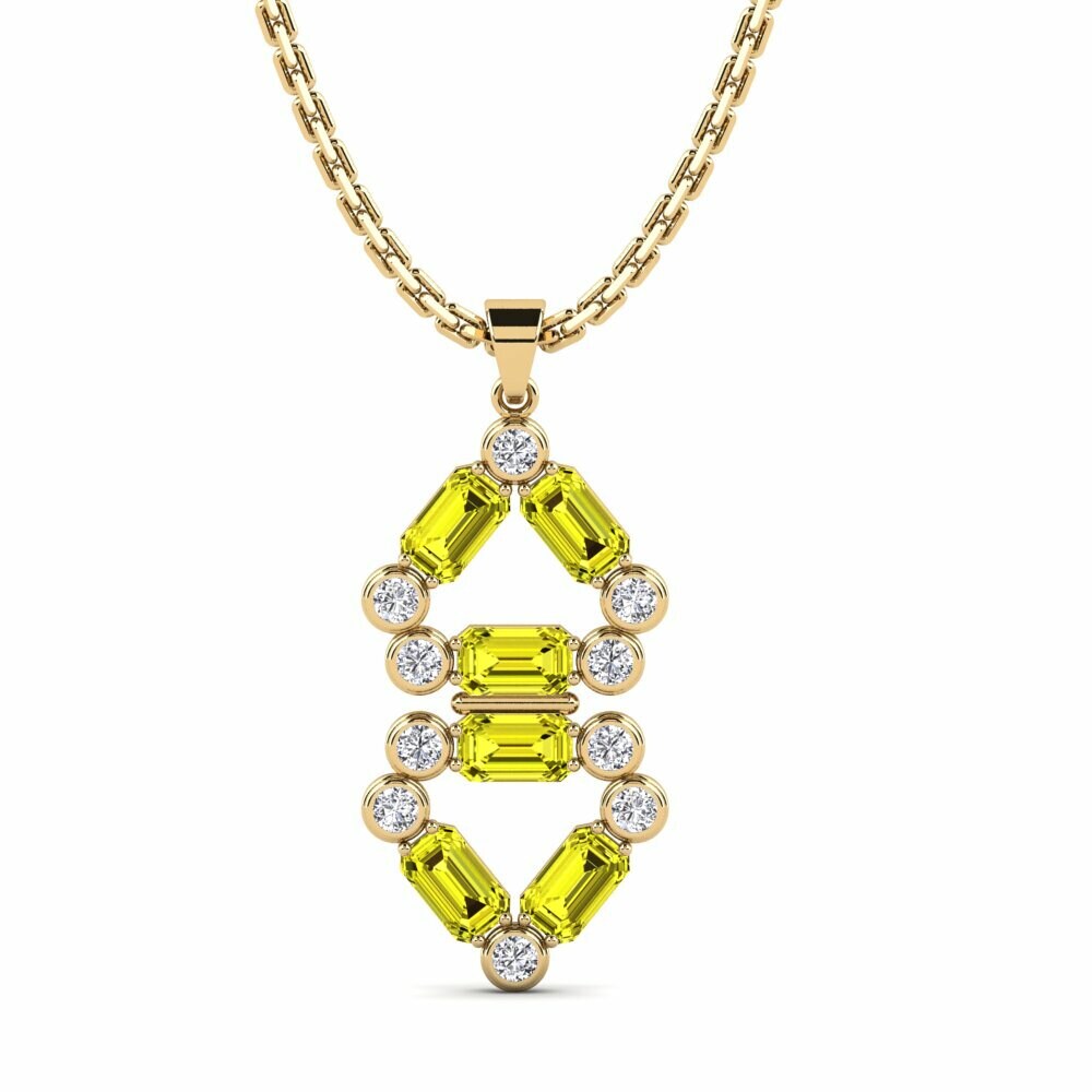 Yellow Diamond Women's Pendant Trim