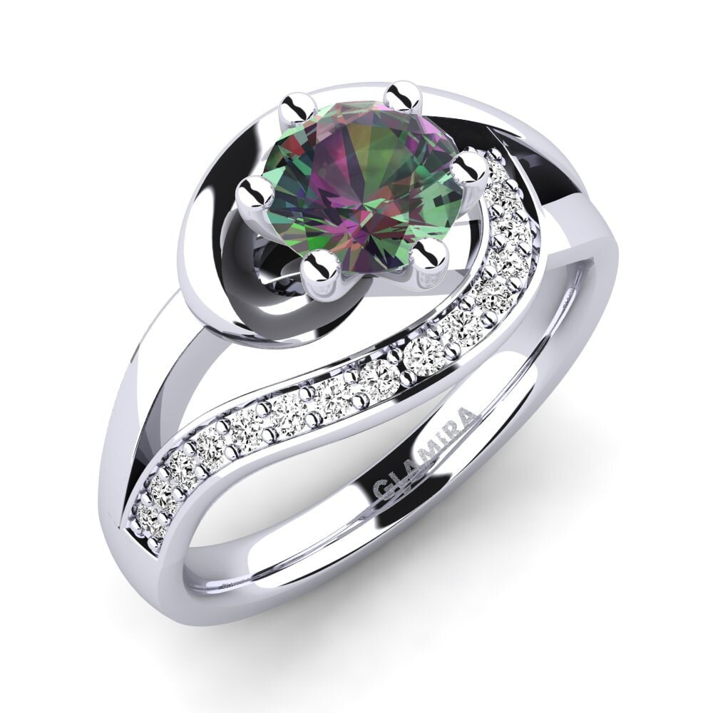 Mystic Topaz Engagement Ring Trina 0.8 crt