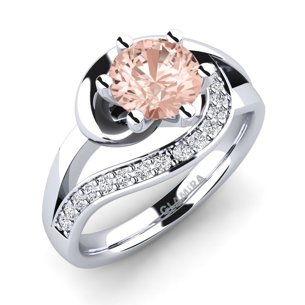 Morganite Engagement Ring Trina 1.0 crt