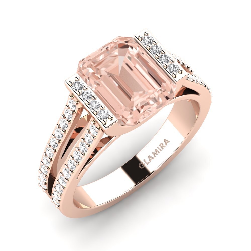 9ct Rose Gold Engagement Ring Trinetta