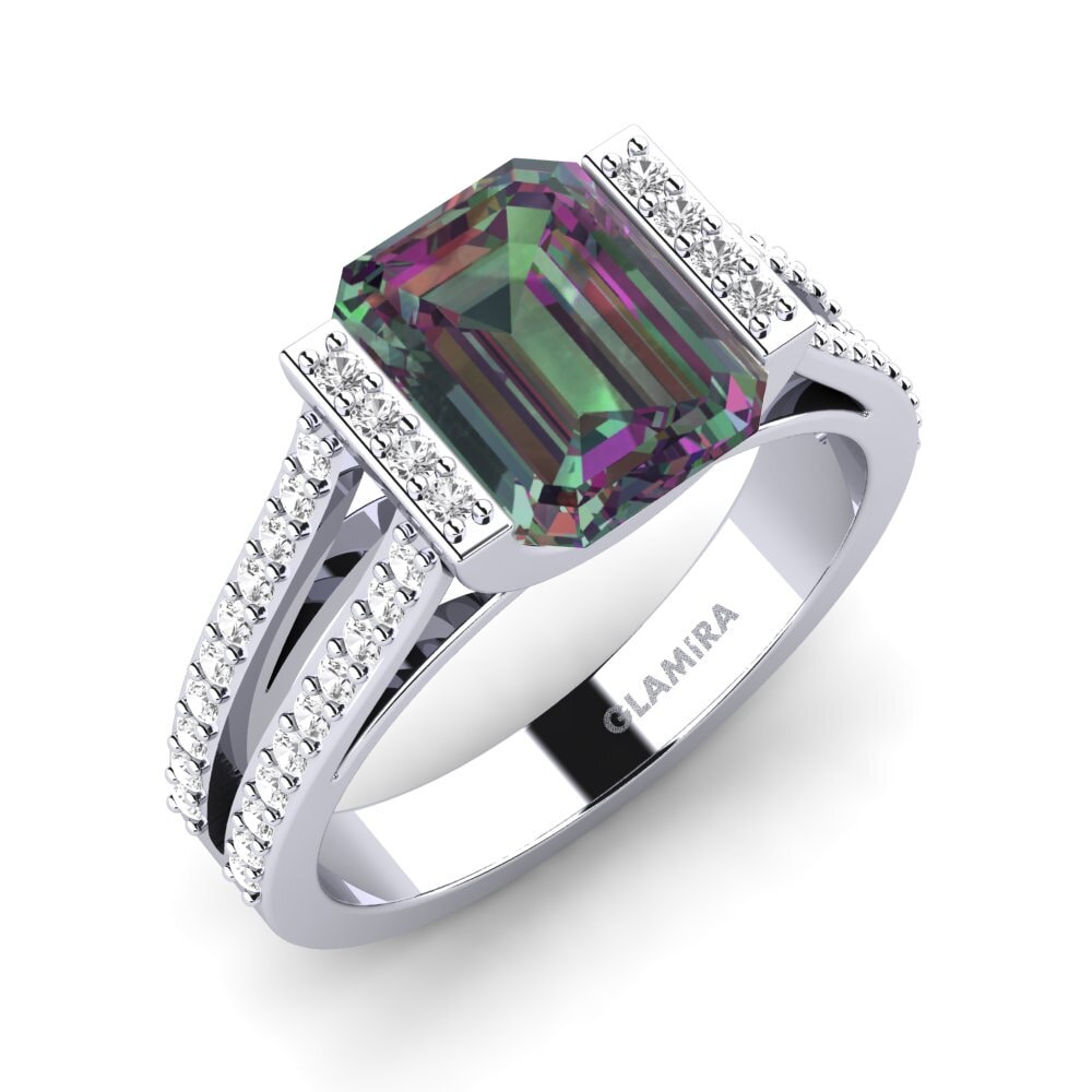 Paladio 950 Anillo de compromiso Trinetta