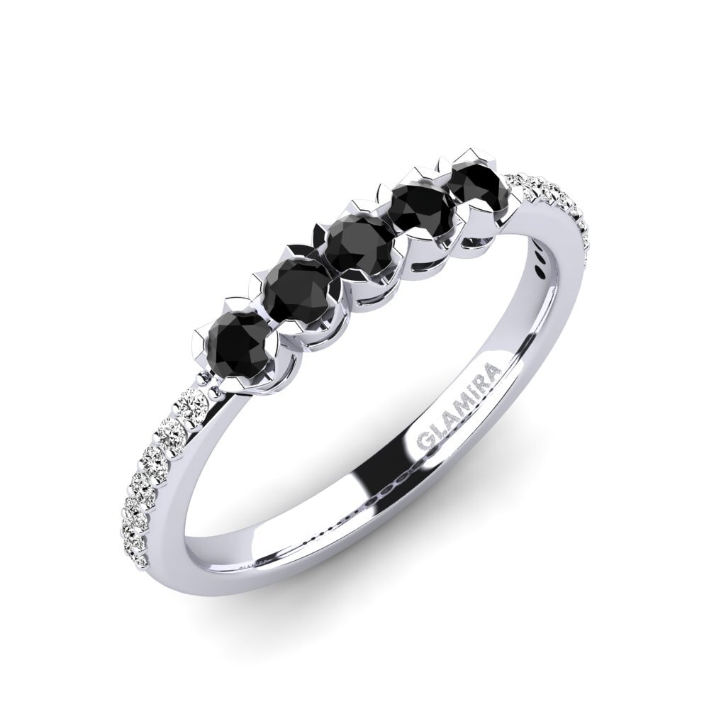 Ónix Negro Anillo de compromiso Trubbish